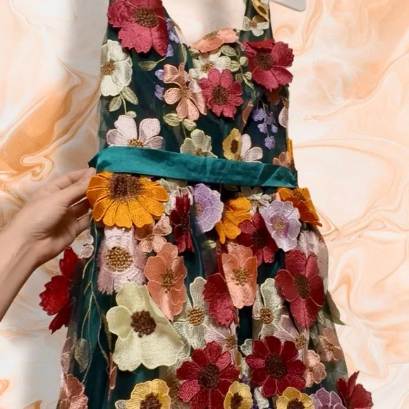 Floral Embroidered Maxi Dress - Picture 8 of 14